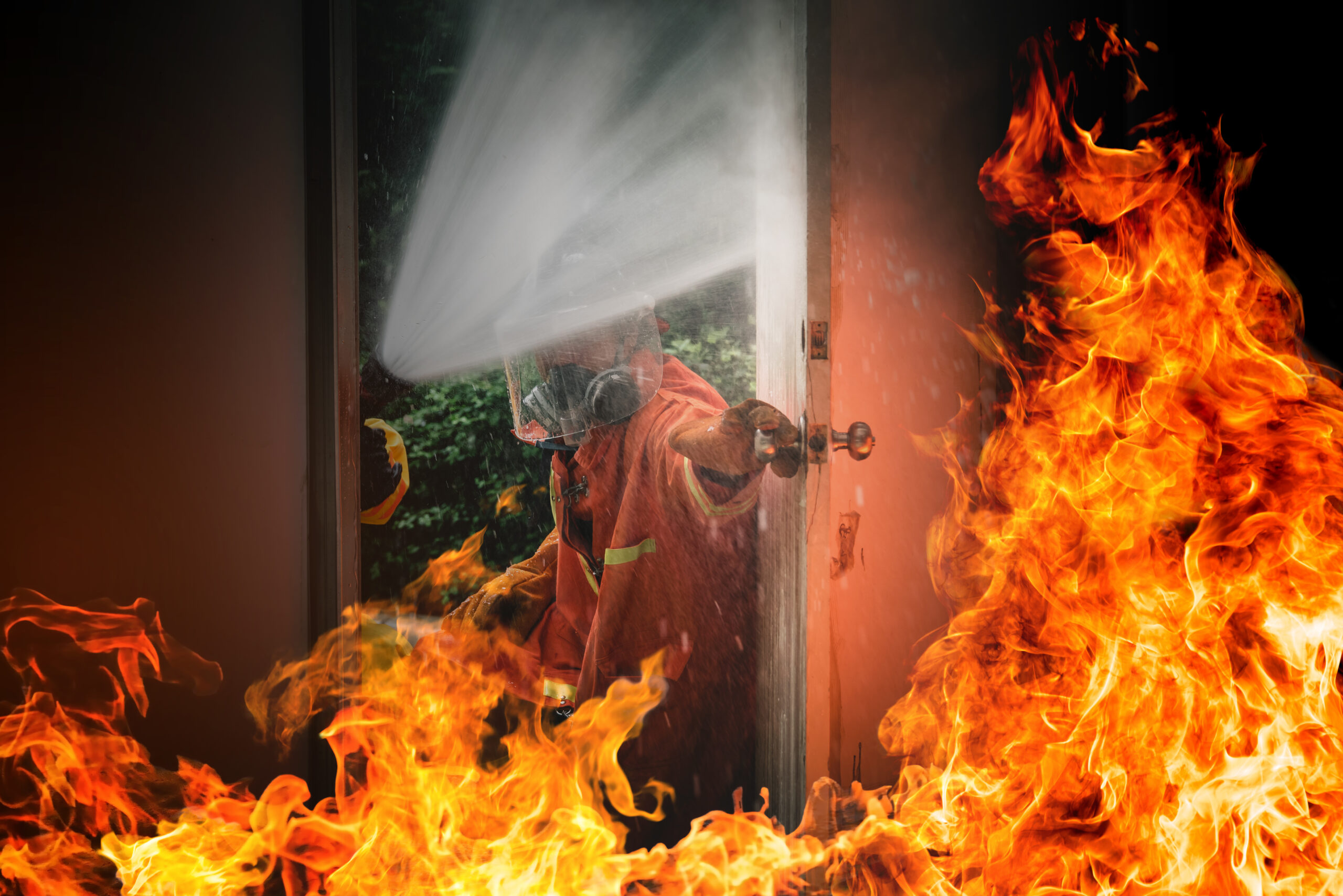 basic fire fighting and evacuation fire drill simulation trainin